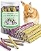 Bissap 36PCS Rabbit Chew Sticks Mixed Natural Flower Rose Chrysanthemum and Forgetmenot Chew Toys Treats for Rabbit Bunny Chinchilla Guinea Pig Hamster and Other Small Animals Molar Snacks - Image 3