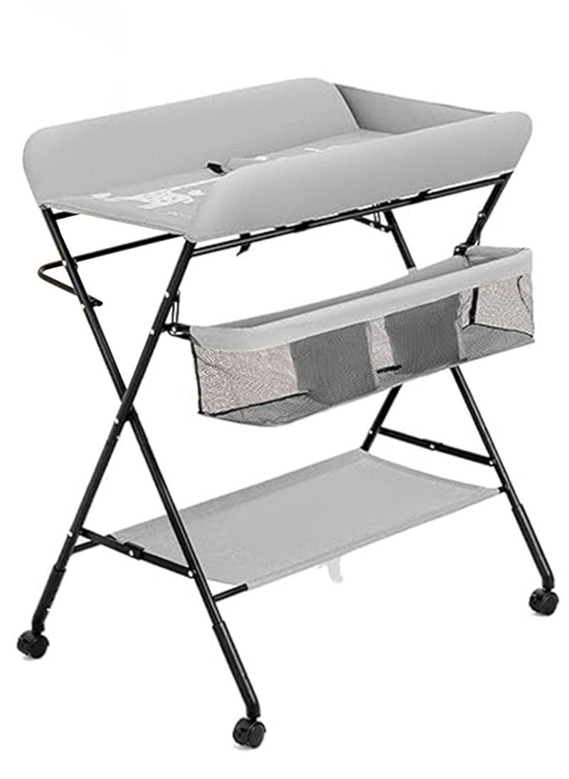 Cady One - Portable Foldable Baby Changing Table With Wheels For Infant, Waterproof Diaper Pad Topper - Image 1