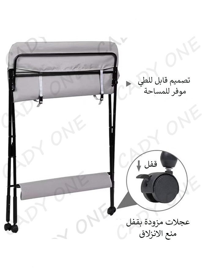 Cady One - Portable Foldable Baby Changing Table With Wheels For Infant, Waterproof Diaper Pad Topper - Image 1