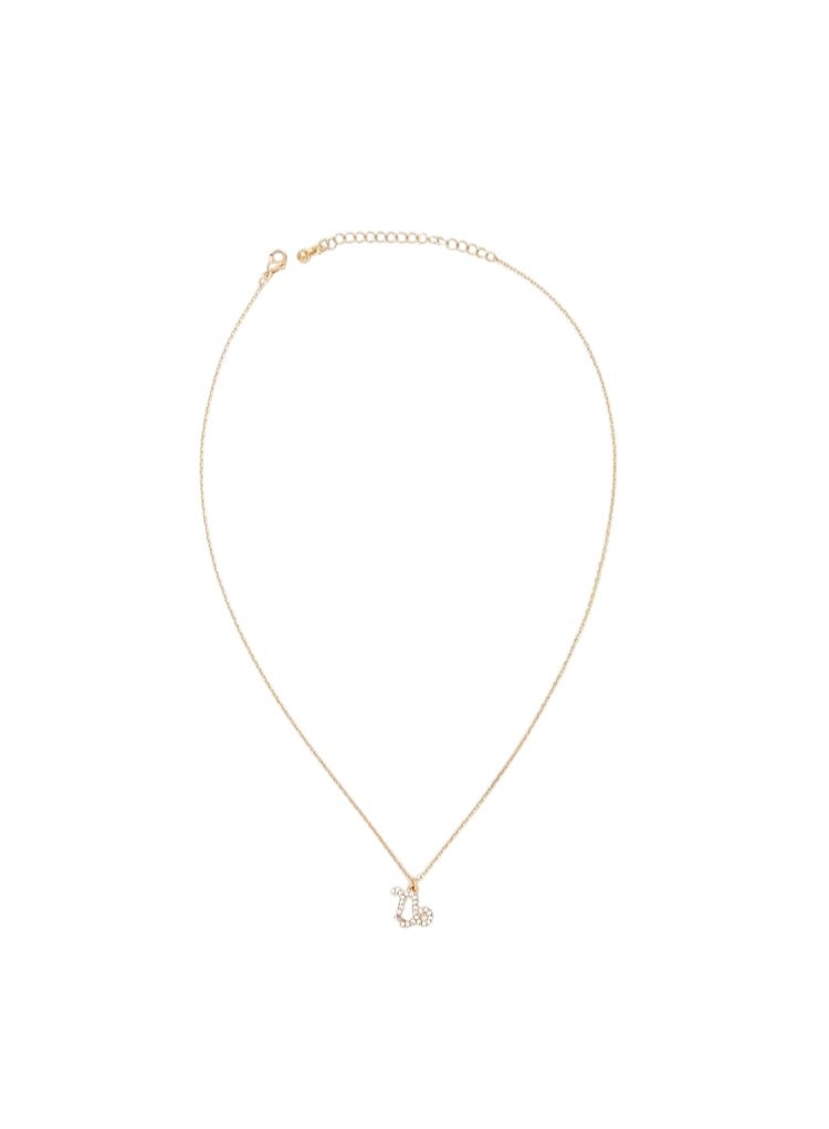 FOREVER 21 Rhinestone Zodiac Charm Necklace  - Image 1