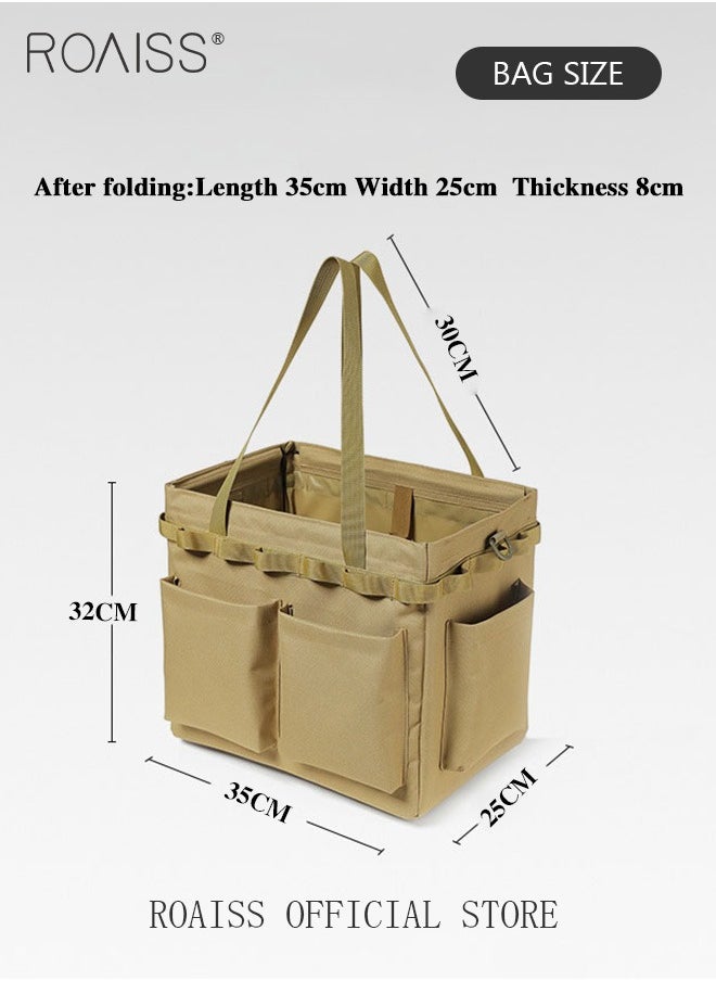 roaiss Outdoor Tool Storage Box Camping Storage Bag with Large Capacity Multifunctional Portable Bag for Picnics and Camping Organizer for Outdoor Cooking  - Image 5
