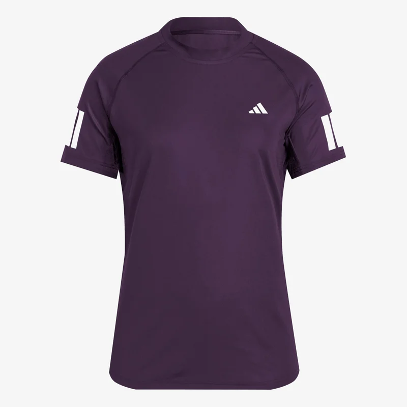 Adidas Aurora Plum Club 3-Stripes Tennis Climacool T-Shirt for Women | Best Price UAE