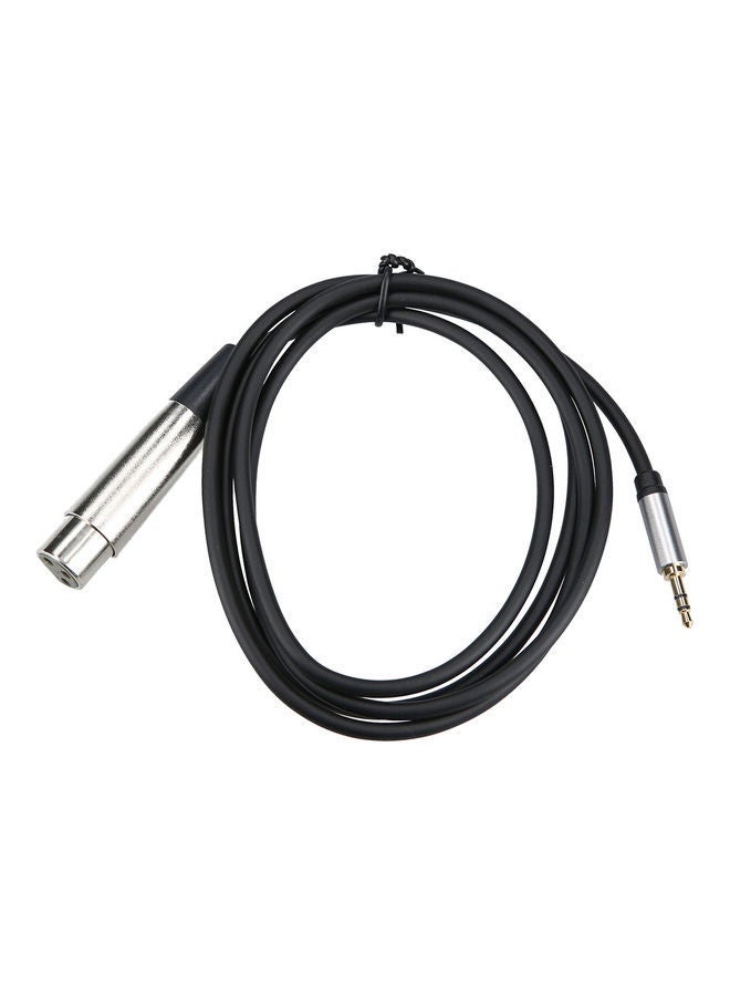 NIBEMINENT 3.5mm Male To XLR Female Audio Cable Black/Silver/Gold - Image 3