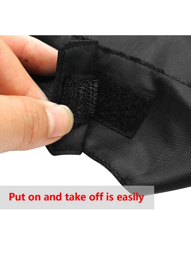 Xbes - Nylon Cat Muzzles,Cat Face Mask,Groomer Helpers,Cat Grooming Tools,Preventing Scratches And Anti Biting,Black (L) - Image 1