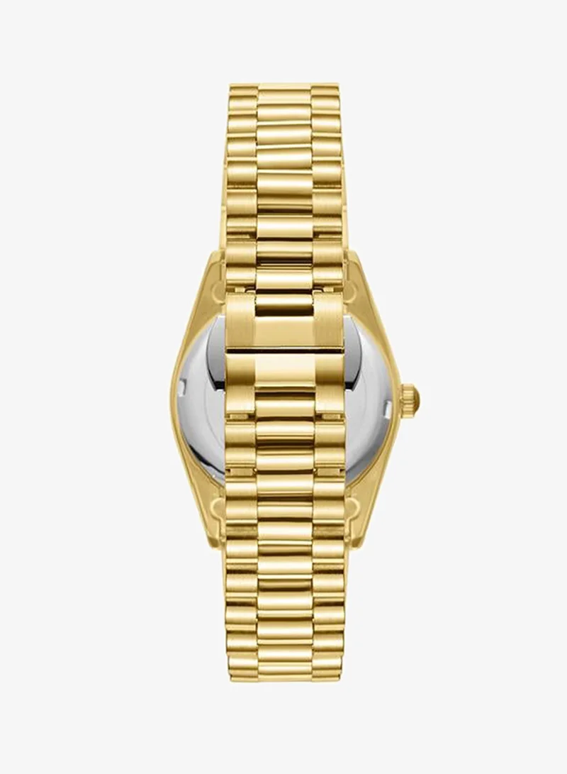 Kenneth Scott Champagne Women's Stainless Steel Analog Watch K23545-GBGC - 32 mm for Women | Best Price UAE