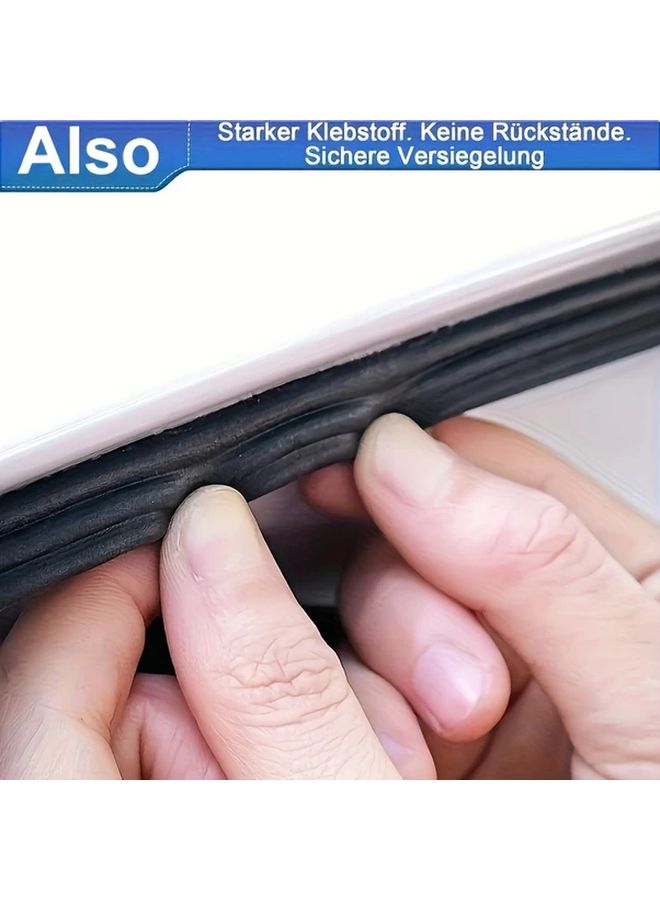 393 7 Inch Universal Self Adhesive Weatherstrip Three Layer Thickened Door Seal Strip Windproof Warmth Insulation Soundproof - Image 3