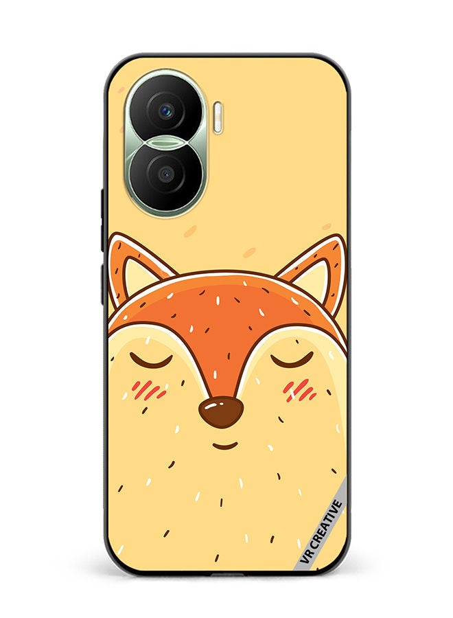 VR CREATIVE Protective Case Cover For Honor Play7T Pro Sleeping Fox Design Multicolour - Image 1