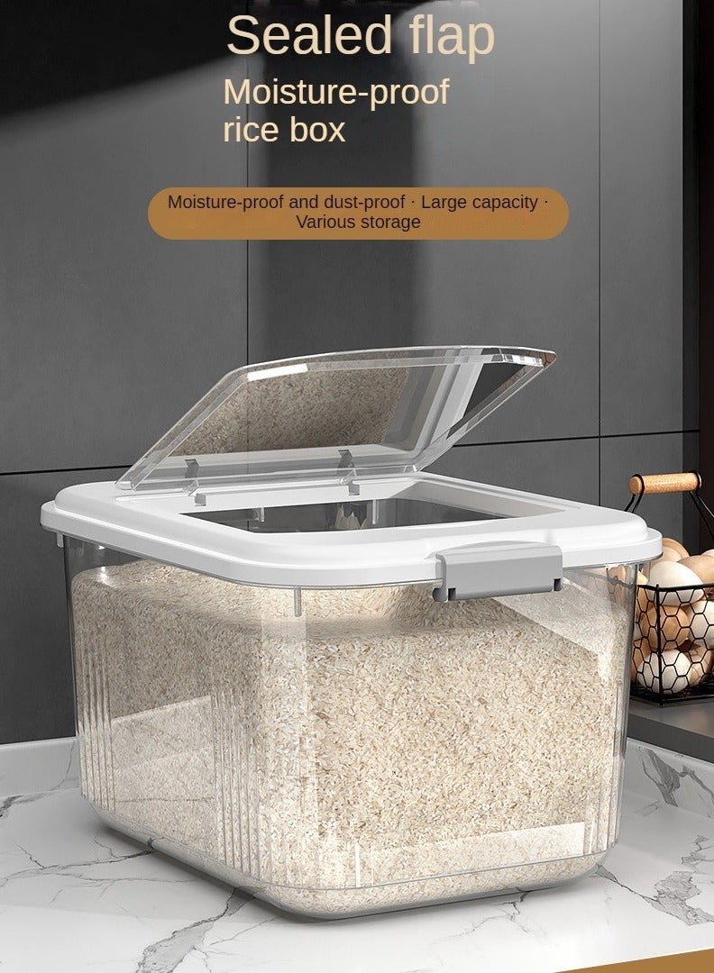 Haidue Essential Kitchen Item: White Rice Bucket (Capacity: 6 kg) - Image 1