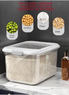 Haidue Kitchen Essentials Rice Container - 7.5 Kg - White  - Image 4