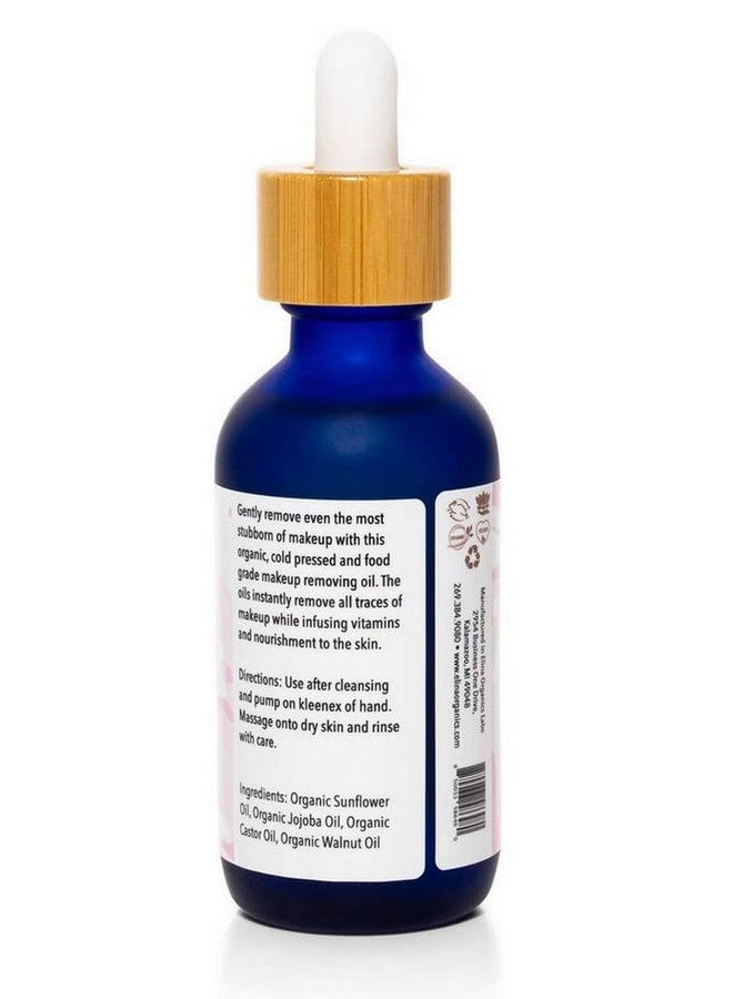 Elina Organics Makeup Removing & Cleansing Oil 2Oz Remove Eye Makeup Oil Cleanser Cold Pressed Oil Organic Skincare All Natural Product Sunflower Oil Jojoba Oil Castor Oil Walnut Oil - Image 2