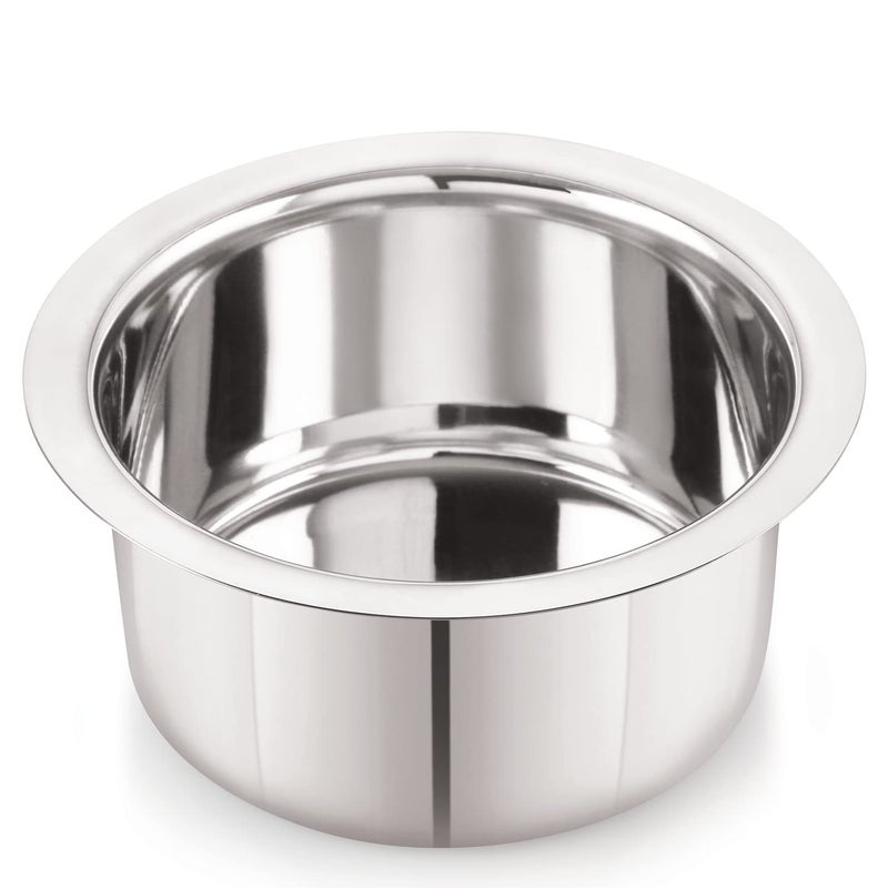 Neelam Neelam Stainless Steel Combo of 24 Gauge Premium Dinner Set of 50 pcs with 22 Gauge Flat Bottom Tope 1950 ml | Durable, Trusted Quality, Ideal Gifting on Special Occasions Like Anniversary, Wedding. - Image 5