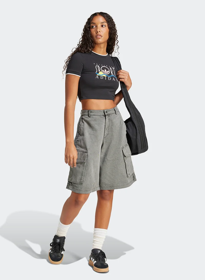 adidas Originals Essential Washed Cargo Shorts