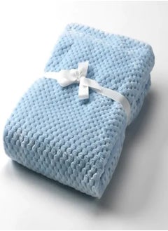 Mora spain Mora Lecoco Baby Blanket, Model L41 - Color:Blue- Size: 80×110 cm - Weight: 960 grams - Country of Origin: Spain.  - Image 1