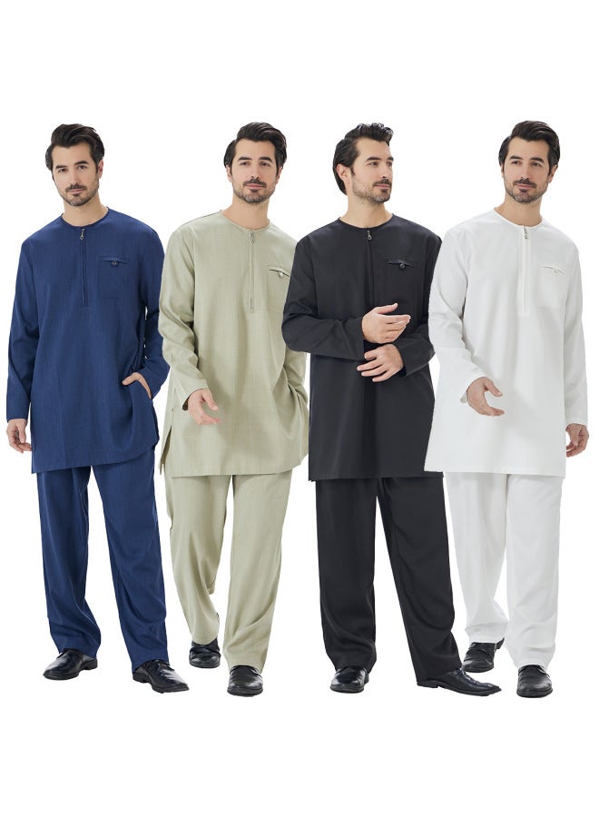 عباية - ثوب عربي رجالي - ملابس تقليدية، ملابس إسلامية، عباءة دبي، قفطان، جبة - Image 2