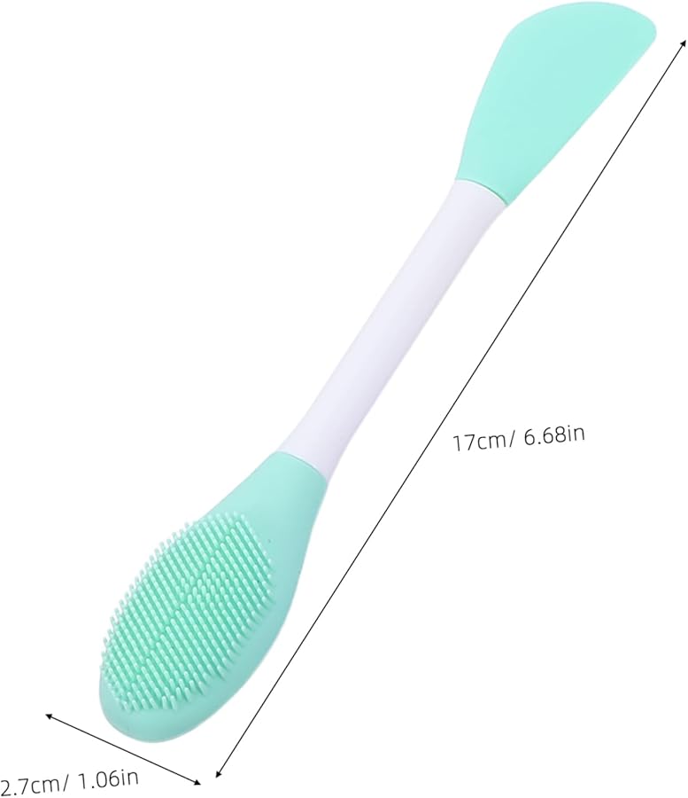 Silicone Facial Cleansing Brush Set 3pcs Double Head Gentle Skin Scrubber - Image 2