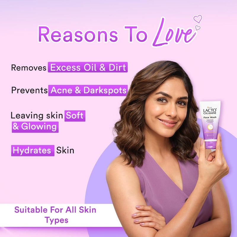 Lacto Calamine Face Wash with Kaolin Clay for Oily Skin, 100 ml (Pack of 2) - Image 2