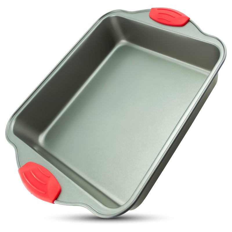 Boxiki Kitchen Non-Stick Steel 8x8 Square Baking Pan Durable, Convenient, and Premium Quality Non-Stick Baking Mold Bakeware. - Image 1