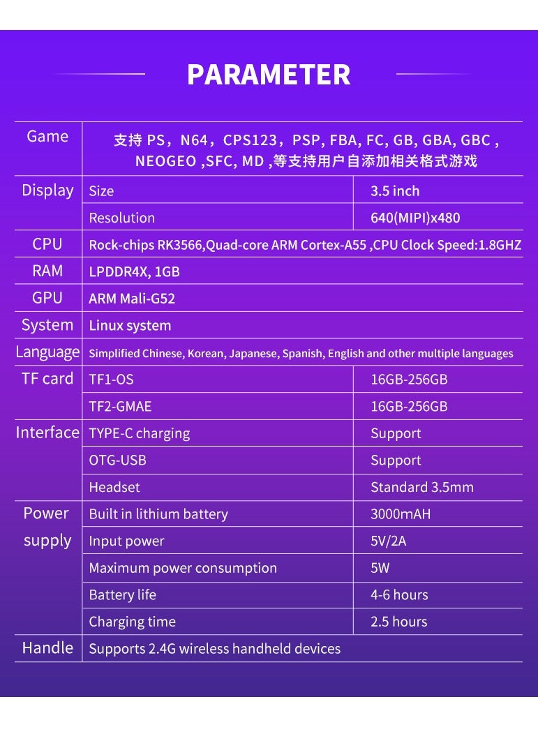 powkiddy X35H Retro Open Source PSP Arcade Hall Joystick Convenient Mini Game Console - Image 2