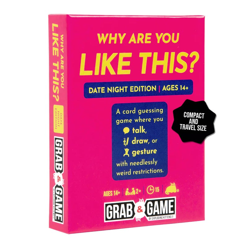 Exploding Kittens Why are You Like This Date Night Edition Grab Game 2 Players Ages 14 15 Minutes to Play Talking Drawing Gesturing Guessing for Party Family Couples - Image 3