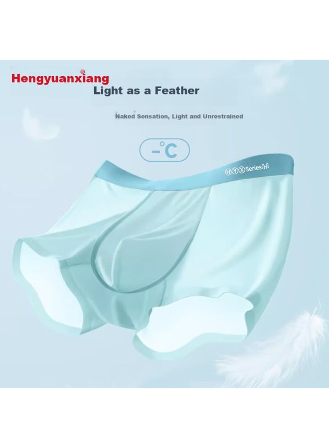 Men'S Antibacterial Ice Silk Underwear With Silk, Seamless, Plus Size, Boxer Briefs - Image 3