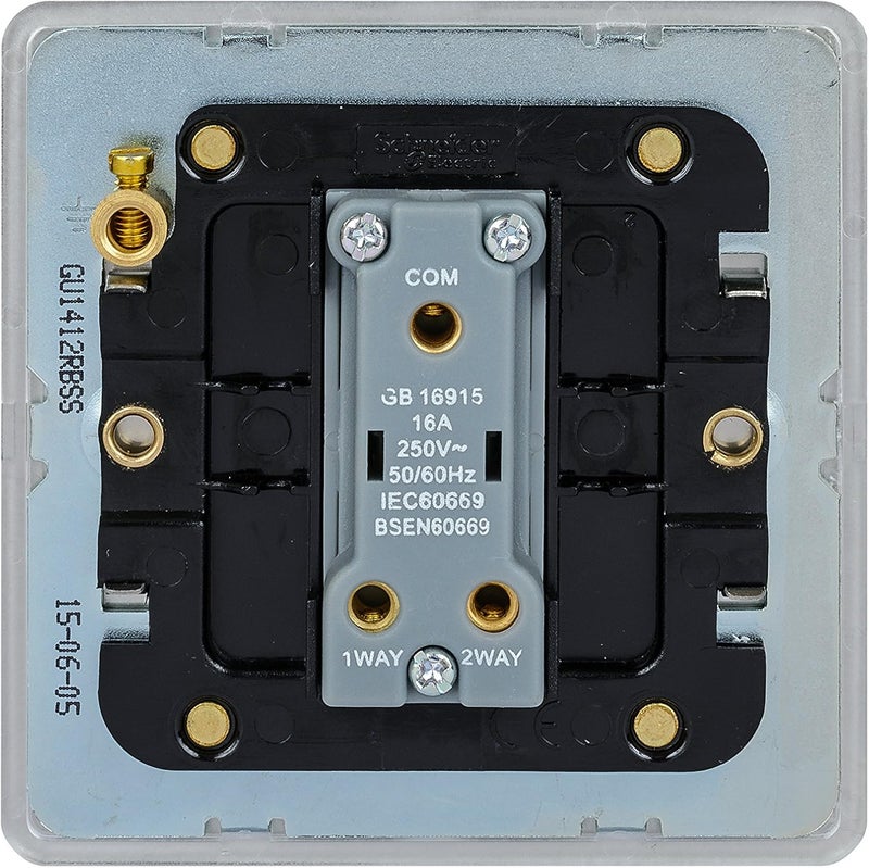 Schneider Electric Ultimate Screwless Flat Plate Light Switch - Image 4