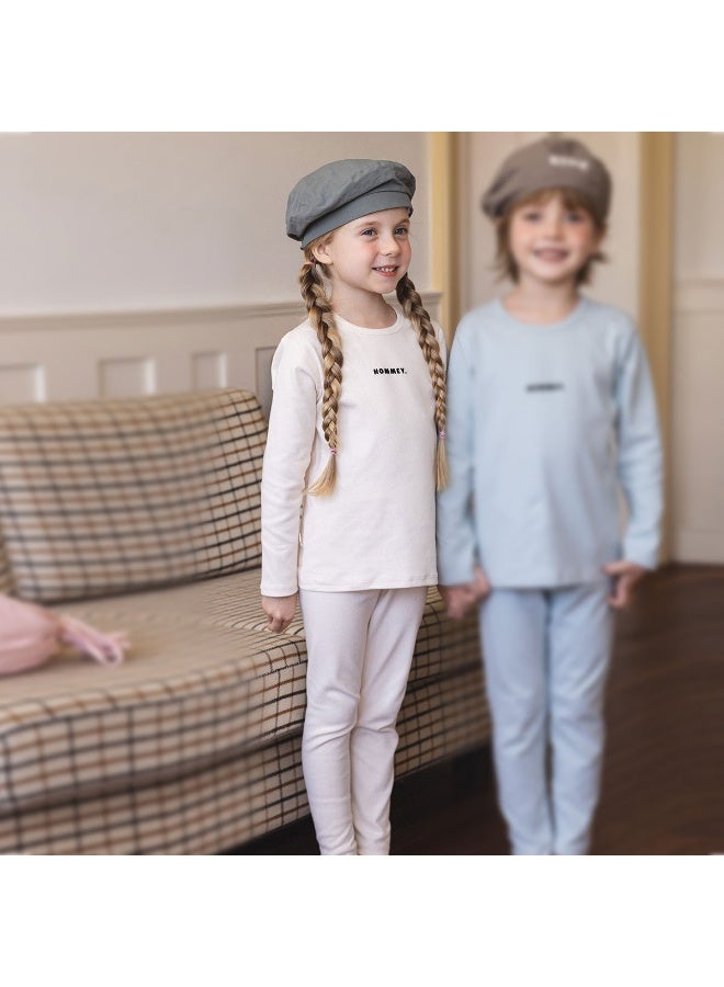 Baby Pajama Set Autumn Winter Children's Comfortable Fashion Sweet Indoor Set Warm - Image 1