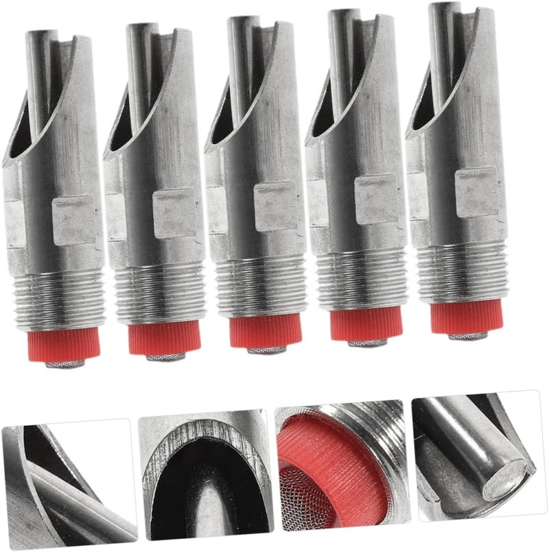 5pcs Stainless Steel Pig Drinking Fountain Automatic Waterer No Spill Nipples Livestock Water Feeder - Image 3
