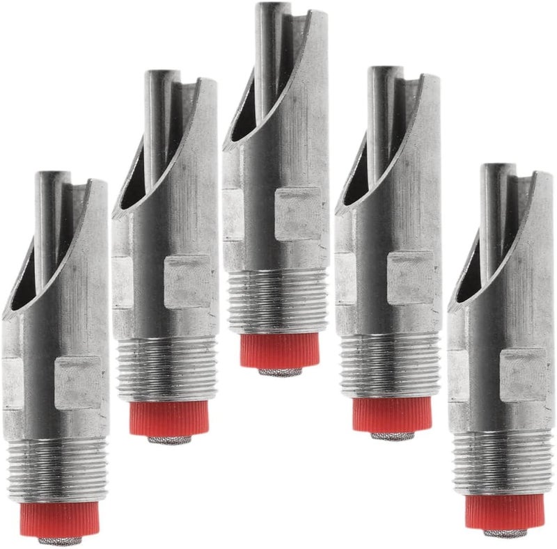 5pcs Stainless Steel Pig Drinking Fountain Automatic Waterer No Spill Nipples Livestock Water Feeder - Image 1