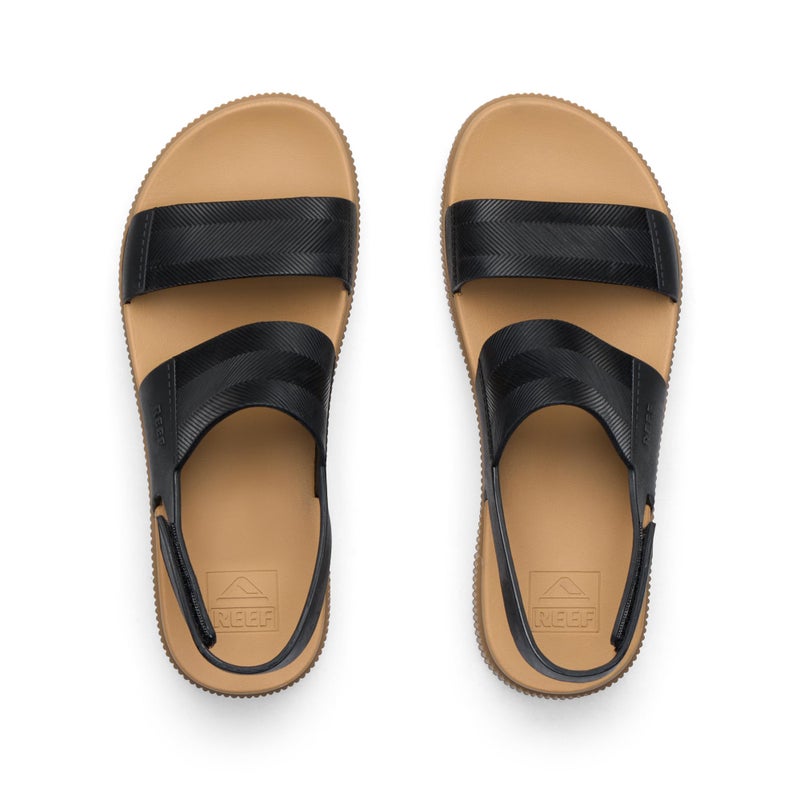 REEF Women's Water Vista Higher Platform Sandal, Water Friendly, Adjustable Strap, Black/Tan, 10 - Image 4