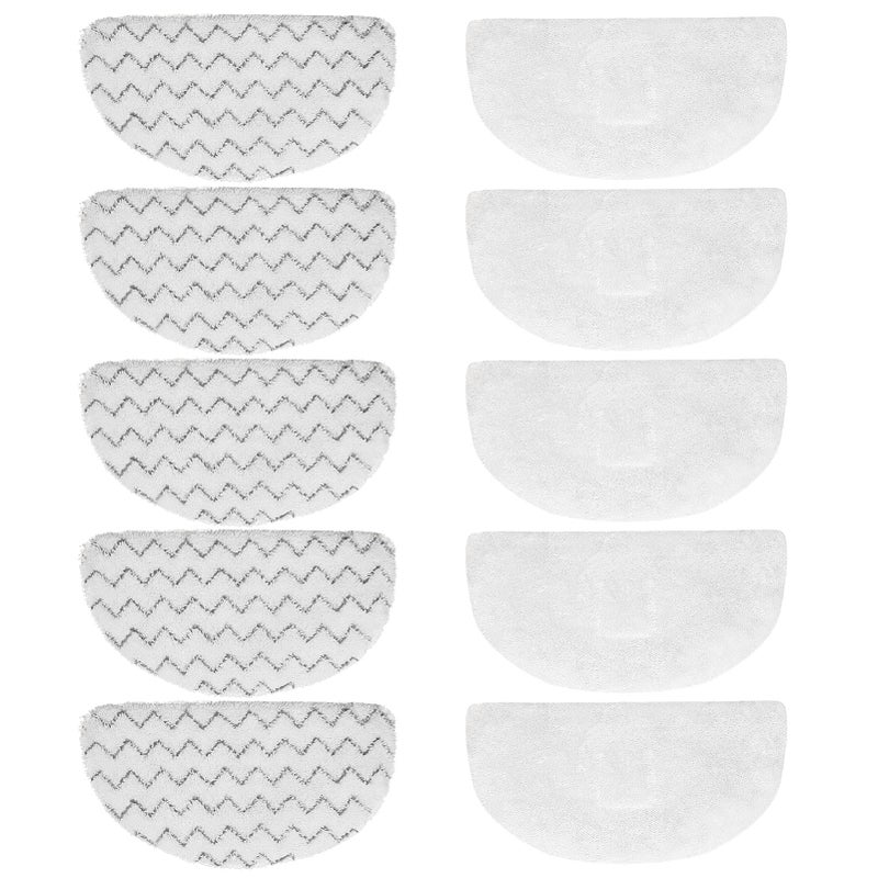 FFsign 10 Pack Replacement Steam Mop Pads For Bissell Powerfresh Steam Mop 1940 1440 1544 1806 2075 Series  Model 19402 19404 19408 19409 1940A 1940F 1940Q 1940T 1940W B0006 B0017  Washable Cleaning Pads - Image 1