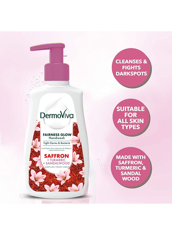 DermoViva Fairness Glow Handwash With Saffron Turmeric And Sandalwood Extracts Pack Of 3 - Image 2