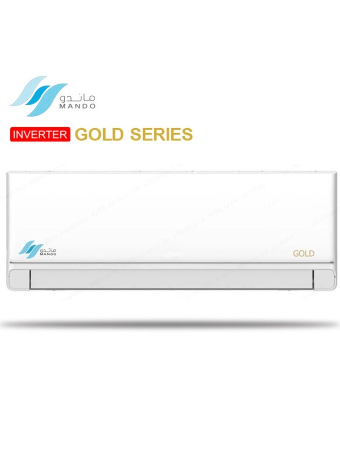 Mando Gold Inverter Split Air Conditioner, 18,000 BTU, Hot and Cold, Model AU-24INV-18H - Image 1