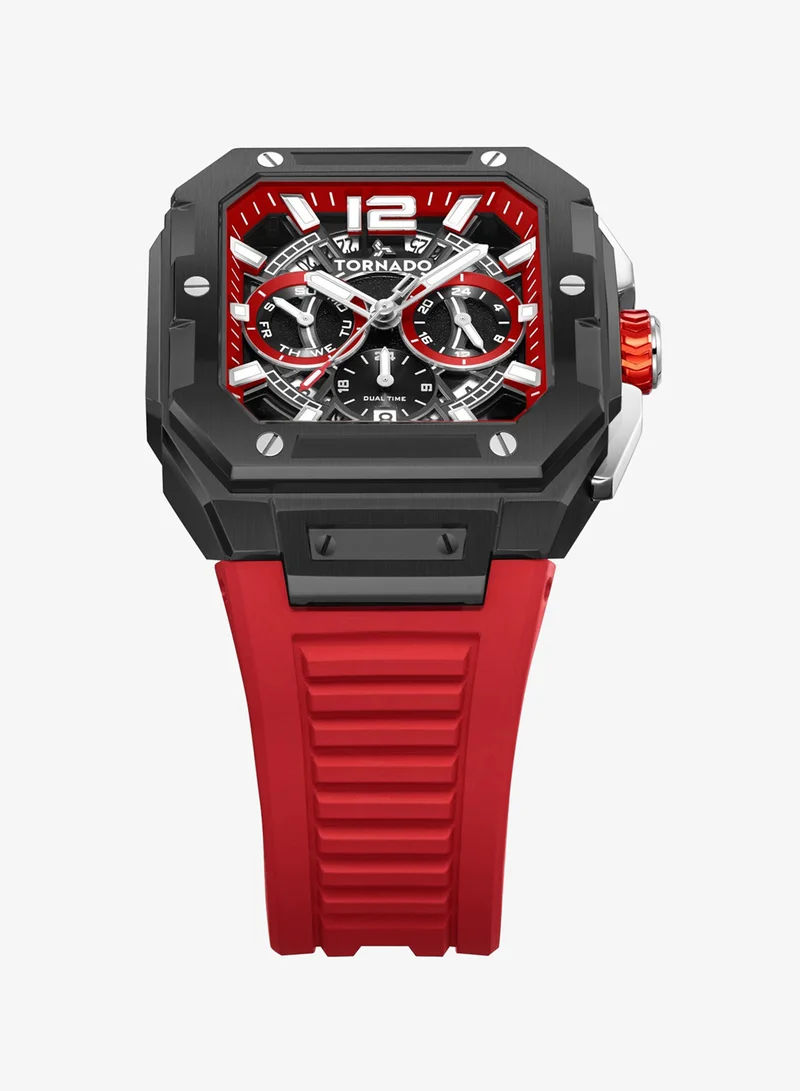Tornado  Men's FKM strap Multi Function Watch T26101-XFRR - 44mm mm for Men | Best Price UAE