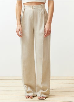 Beige Ribbed Wide Leg Cotton Linen Woven Trousers TWOSS24PL00062 - pzsku/Z53D0185EDD8CE03FEE60Z/45/_/1729755087/268be1c5-46cc-4662-aefd-4e4640b34bab