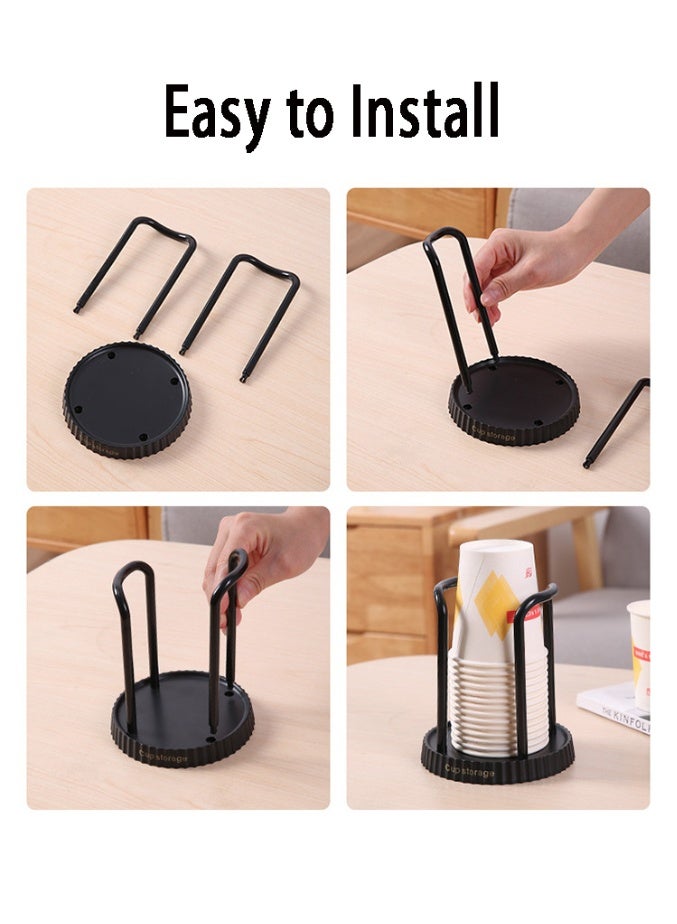 Paper Cup Holder Paper Cup Dispenser for Bathroom Sink Counter Bar Office Kitchen - Image 3