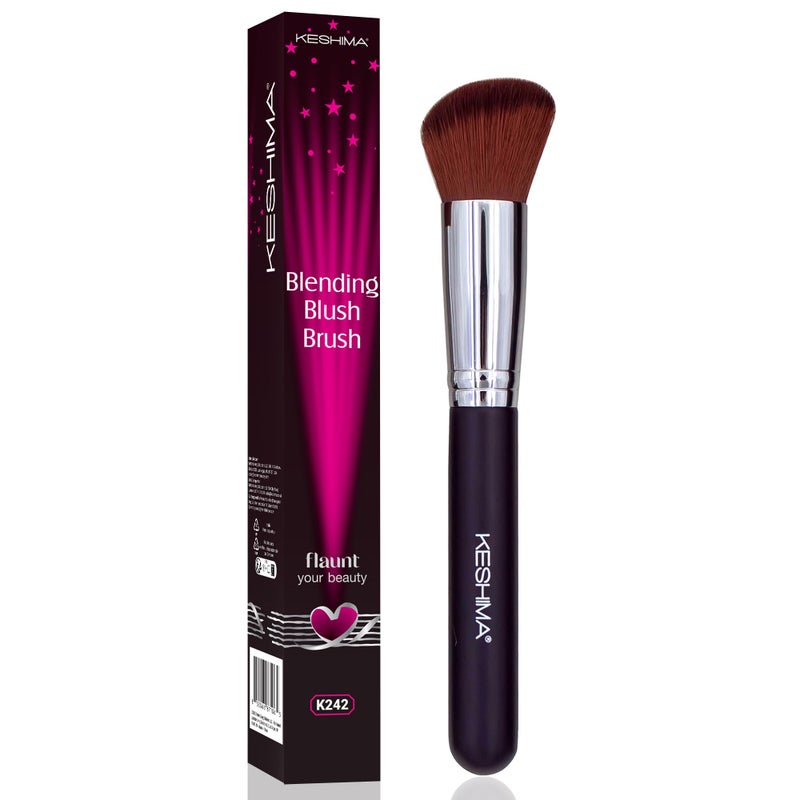 Keshima Liquid Blush Brush by Keshima - Dense yet Soft Synthetic Face Makeup Brush for Liquid & Cream Blush, Contour & Bronzer - Blending & Buffing to an Airbrush Finish - Image 1