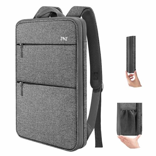 ZINZ Slim & Expandable Laptop Backpack 15 15.6 16 Inch Sleeve with USB Port, Spill-Resistant Notebooks Bag Case for Most 14-16 Inch MacBooks Surface-Books Dell HP Lenovo Asus Computers,D01G02 - Image 1