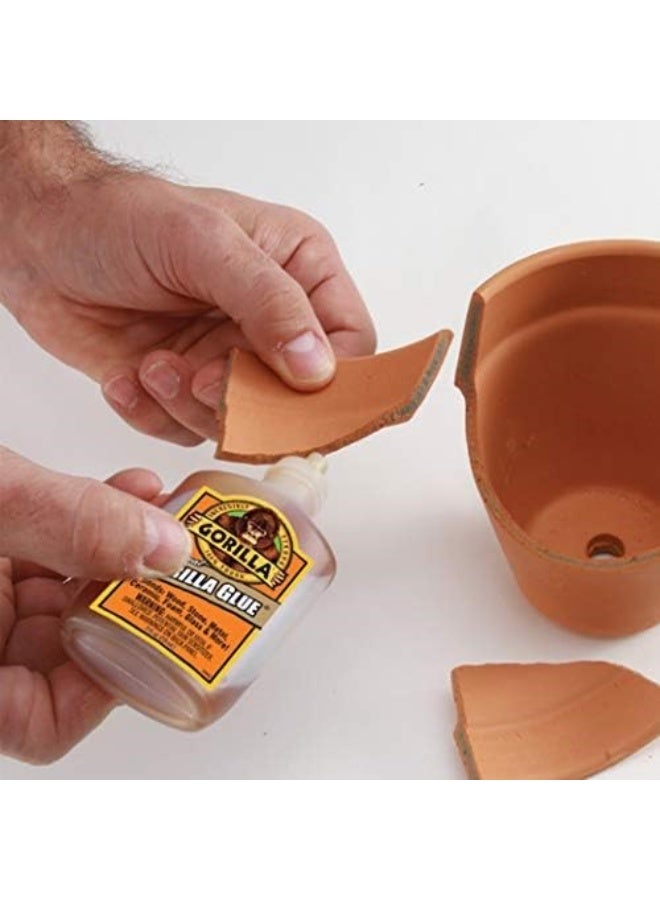 Gorilla Glue Gorilla Original Gorilla Glue, Waterproof Polyurethane Glue, 2 Ounce Bottle, Brown, Multicolor, 50003, 500028 - Image 5