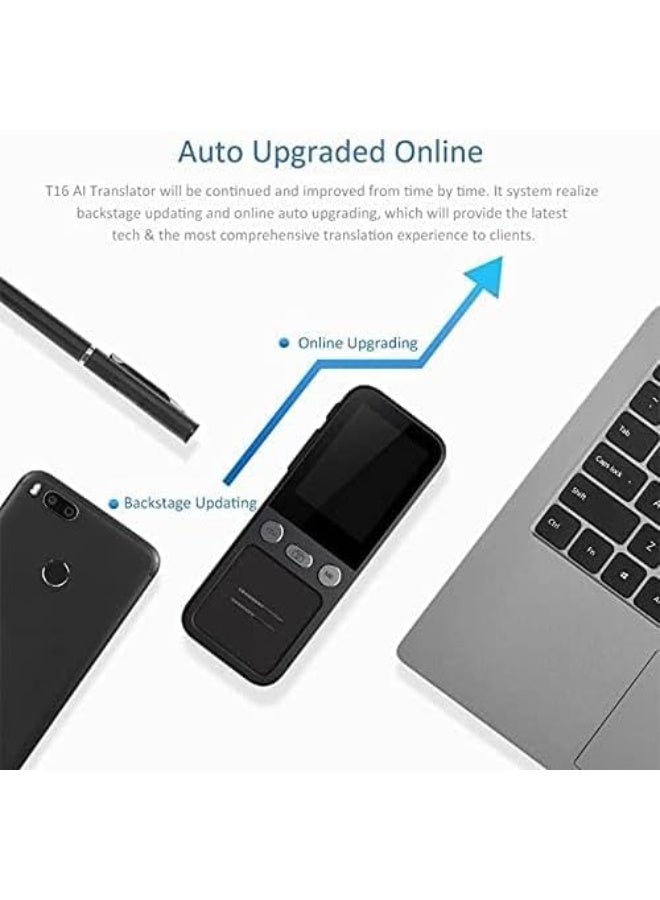 نيو كلاسيك جهاز الترجمة الصوتية الذكي T16 – يدعم 138 لغة عبر الإنترنت، و14 لغة بدون اتصال بالإنترنت، ترجمة الصور، ترجمة فورية ثنائية الاتجاه، إلغاء الضوضاء، التسجيل والتشغيل بزر واحد - Image 5