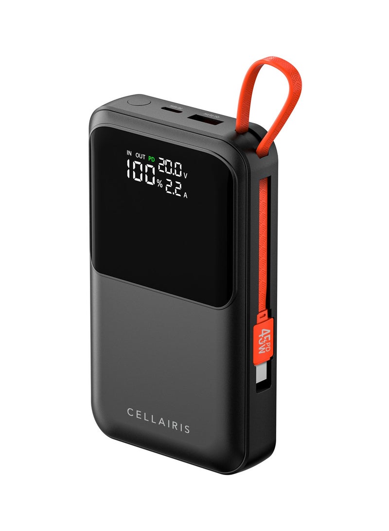 Cellairis Power Fusion Plus 20,000mAh Power Bank – PD 45W Charging, Built-in Cables, Type-C & Lightning Output - Image 1