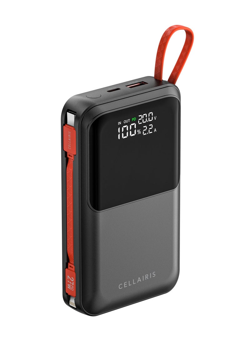 Cellairis Power Fusion Plus 20,000mAh Power Bank – PD 45W Charging, Built-in Cables, Type-C & Lightning Output - Image 3