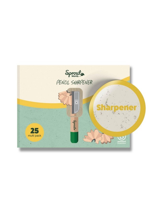 SPROUT World Wooden Pencil Sharpener | Certified Wood |25 Pack - Image 1