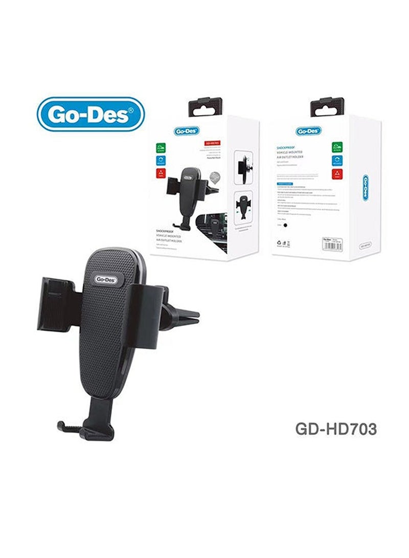 GO-DES GD-HD703 Shockproof Vehicle Mounted Air Outlet Bracket