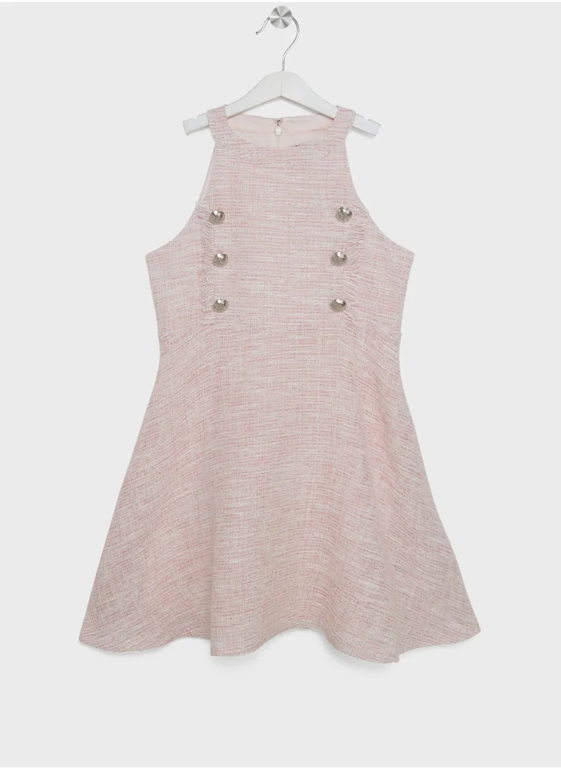 Bardot Junior Kids Roma Boucle Midi Dress