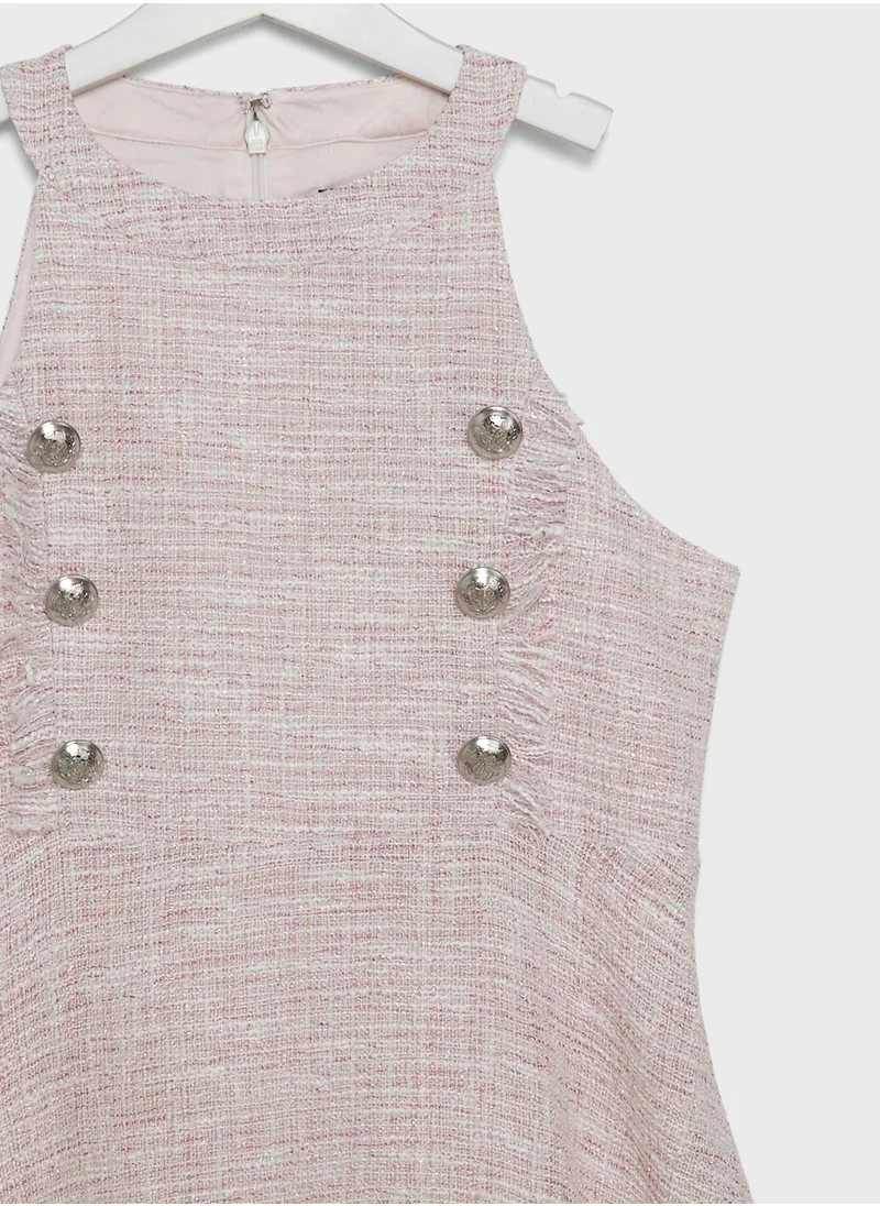 Bardot Junior Kids Roma Boucle Midi Dress