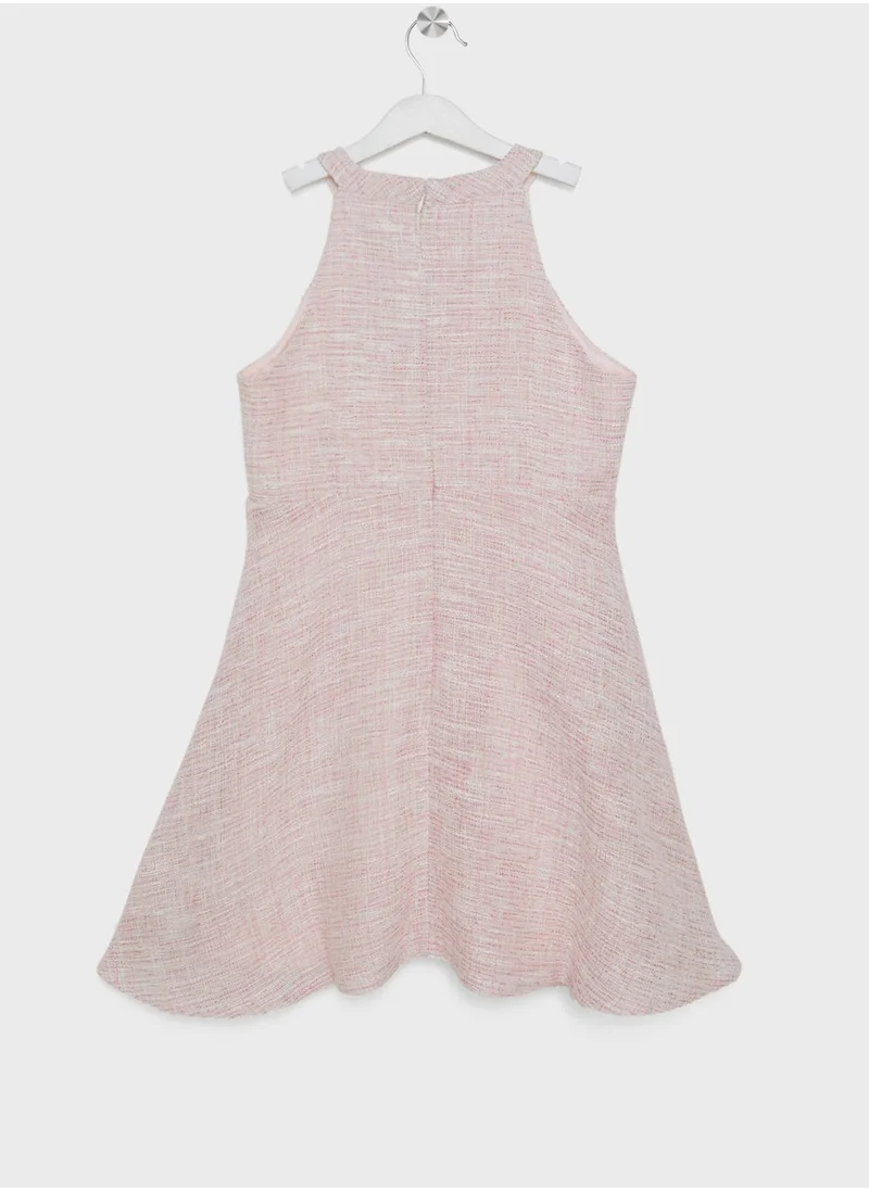 Bardot Junior Kids Roma Boucle Midi Dress