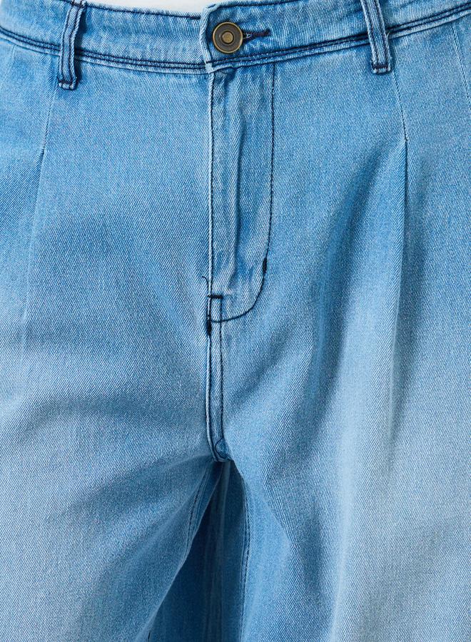 ستايلي جينز بأرجل واسع وتفاصيل مشطوفة - Image 3