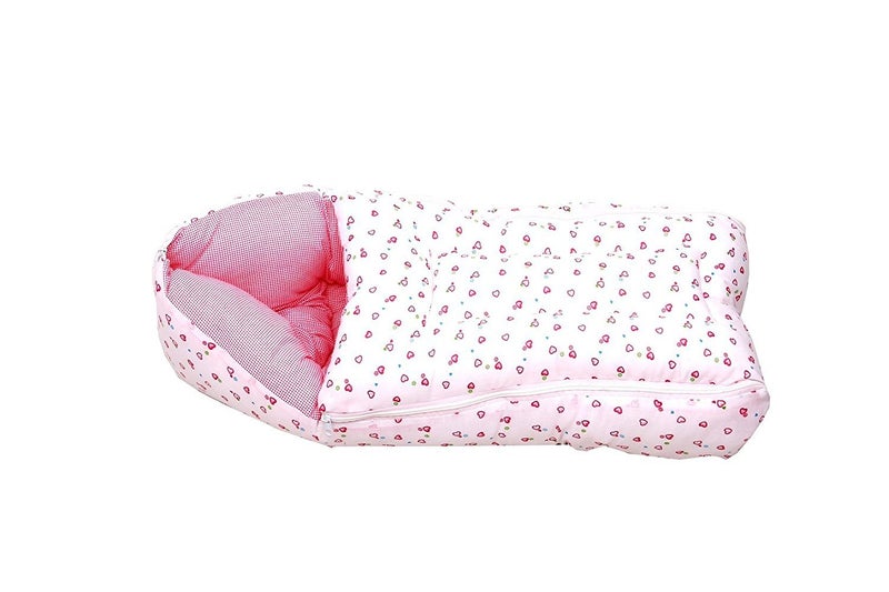 FARETO Baby Sleeping Bag cum Baby Carry Bag (Pink, 0-6 Months) - Image 3