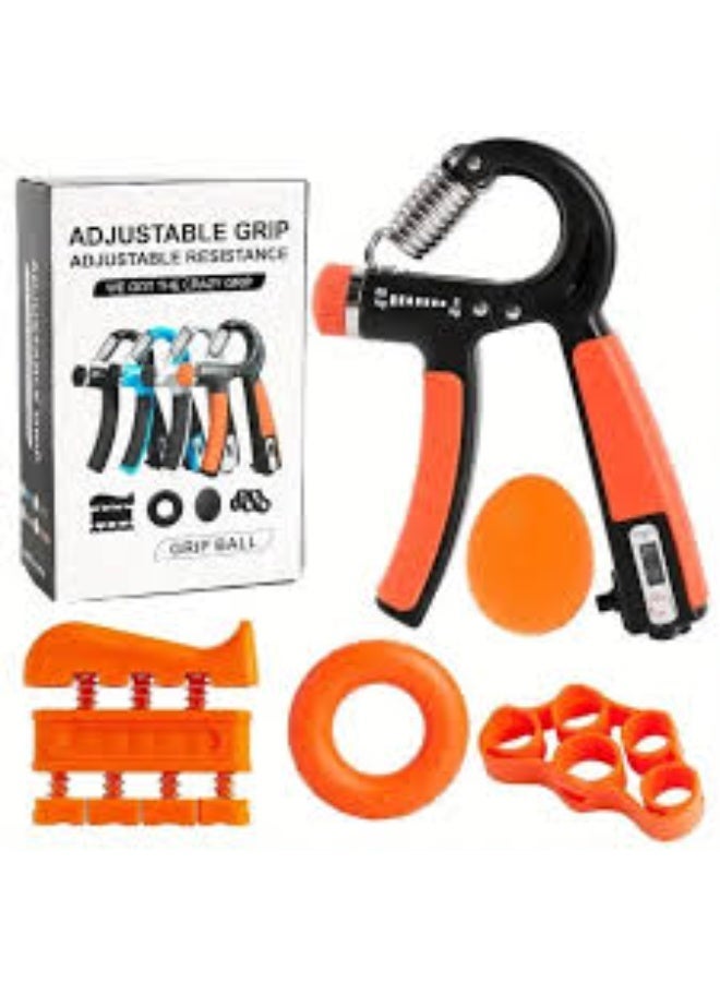 Adjustable Resistance Hand Grip Strengthener Set - Build Grip Strength with 5-Piece Exercise Kit Including Hand Gripper, Grip Ball, and Finger Strengthener - Image 4