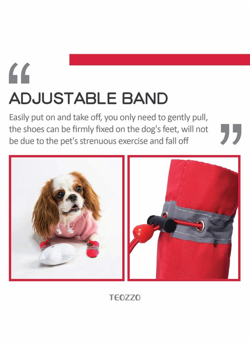 Excefore - Dog Boots, Dog Shoes Paw Protector, Excefore Waterproof Shoes for Dogs, Socks with Shoelace Pet Paw Protector - Image 1